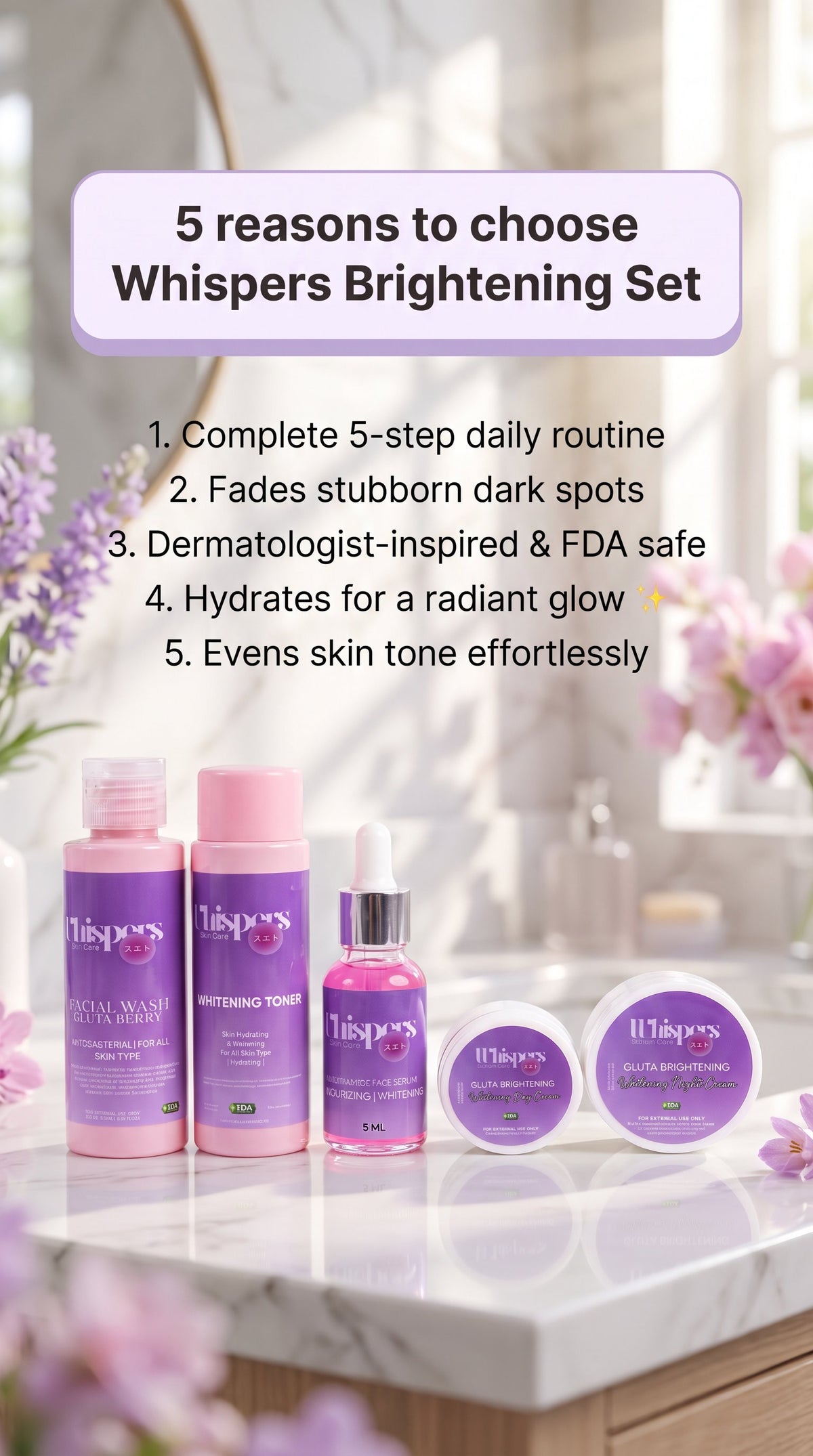 Gluta Brightening Set /Maintaning the glow!