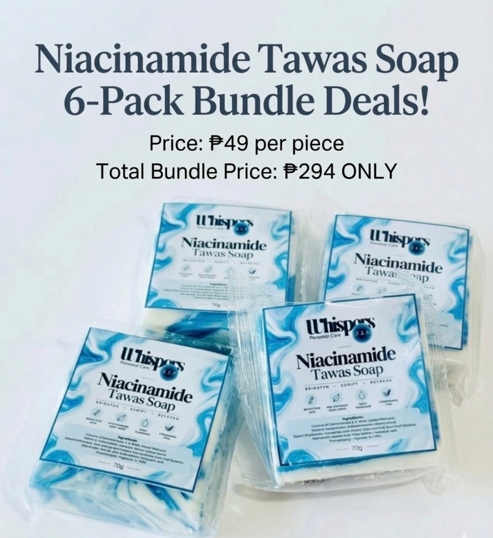 6-Pack Bundle Niacinamide Tawas soap bar